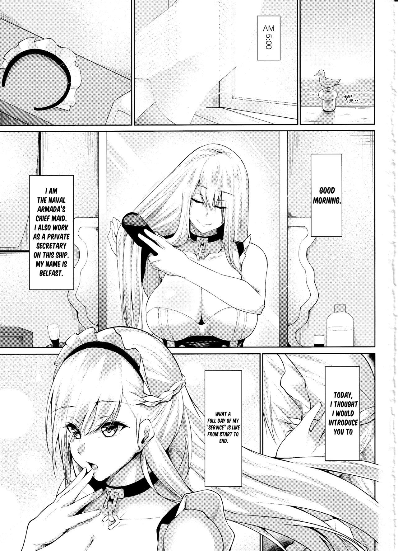 Cousin Belfast ni Amaetai!! - Azur lane Submissive - Page 2