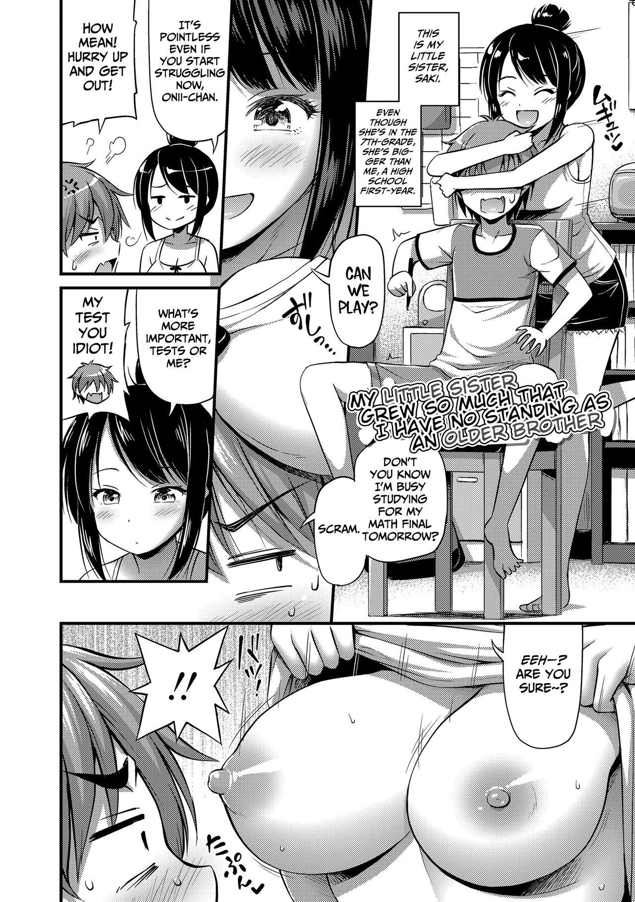 Jocks Imouto ga Sodachi Sugite Ani no Tachiba ga Nai | My Little Sister Grew So Much That I Have No Standing as an Older Brother Nipple - Page 2