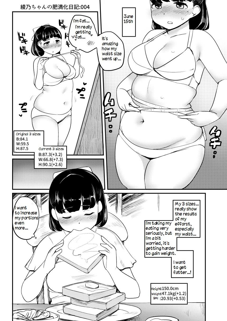 Cumfacial Ayano's Weight Gain Diary Hard Porn - Page 4