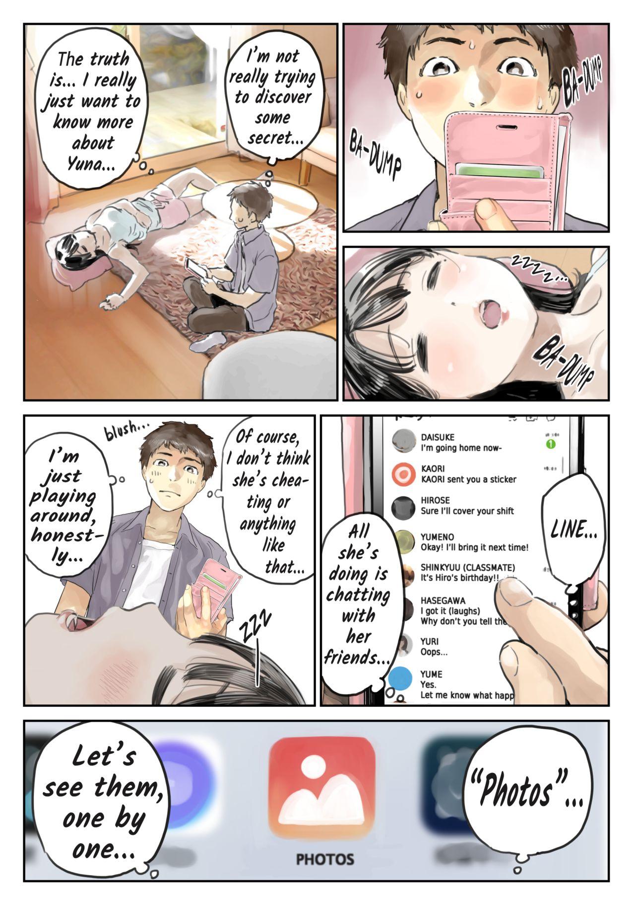 8teenxxx Kanojo no SmaPho o Nozoita dake nano ni | I Just Snooped through Her Smartphone - Original Throatfuck - Page 10