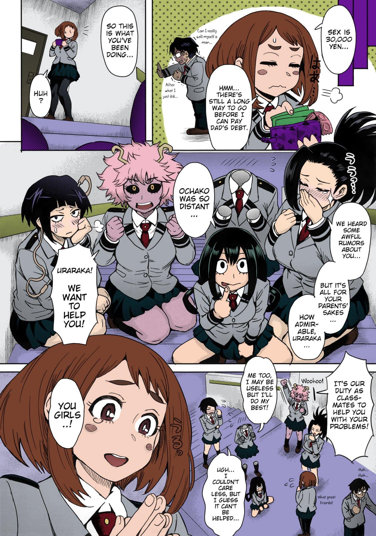 Girl Fuck (C90) [Eight Beat (Itou Eight)] Uraraka Ura Fuuzoku | Uraraka's Behind-the-Scenes Prostitution (Boku no Hero Academia) [English] [Glittering Translations] [Colorized] - My hero academia | boku no hero academia Real Amateurs - Page 10