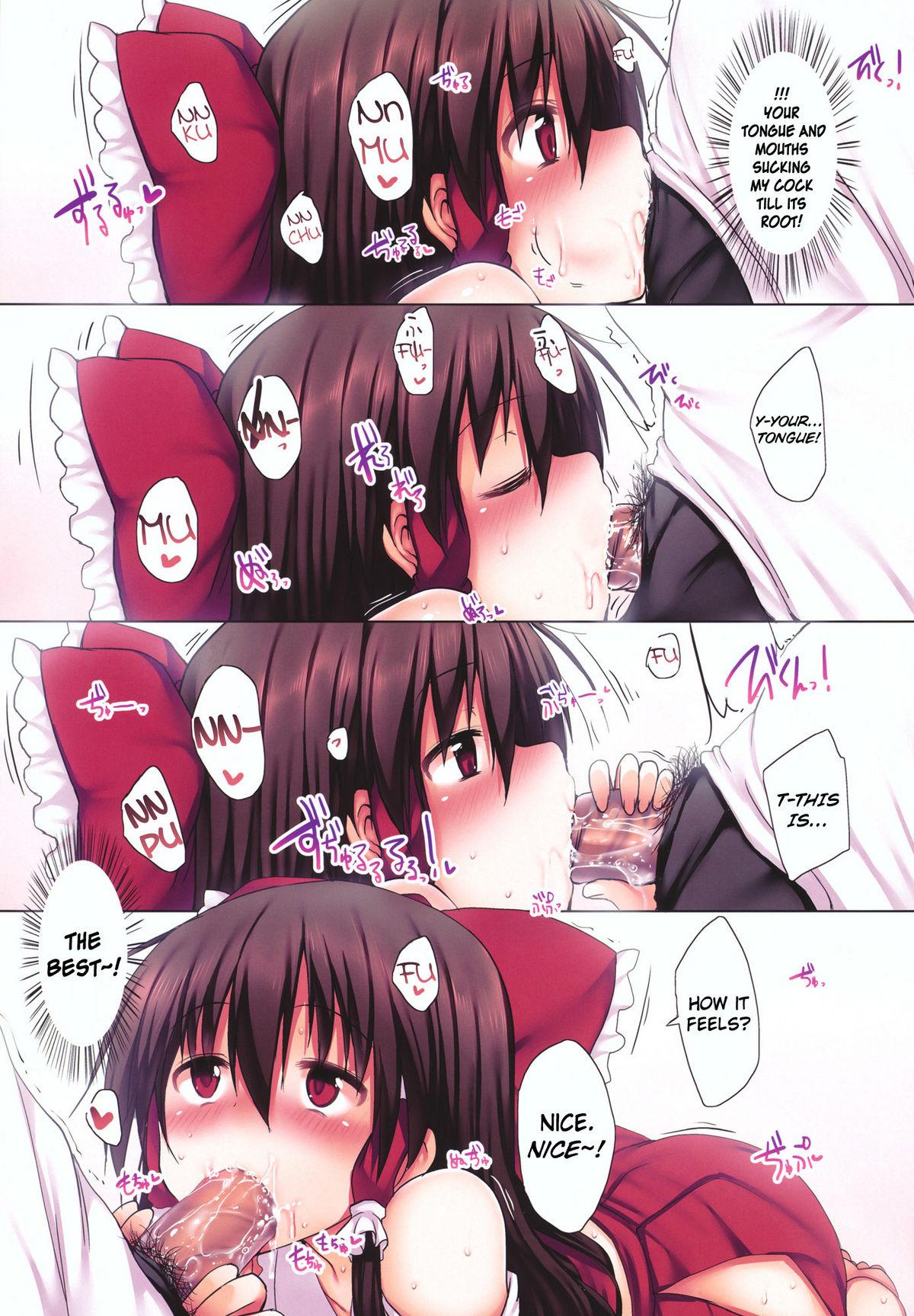 Hairy Lovely Reimu - Touhou project Orgasms - Page 6